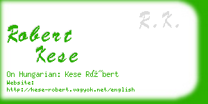 robert kese business card